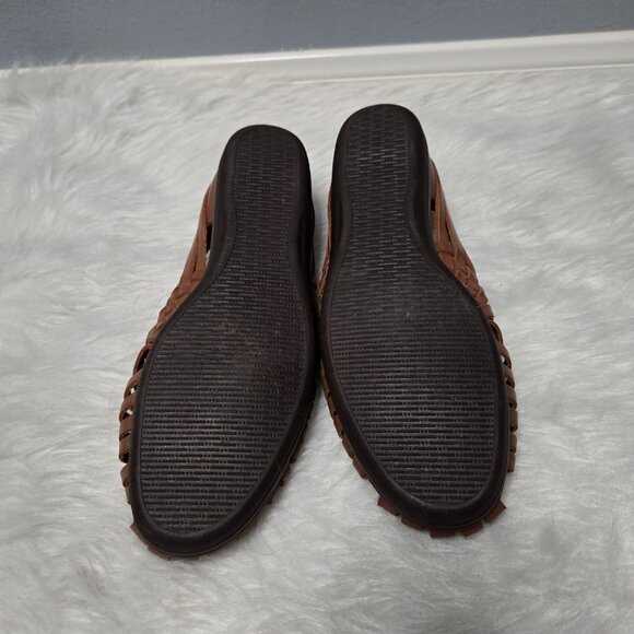 NWOT Softspots Women's Leather Sandals, Huarache, Trinidad, Rust, 10 - Picture 8 of 8